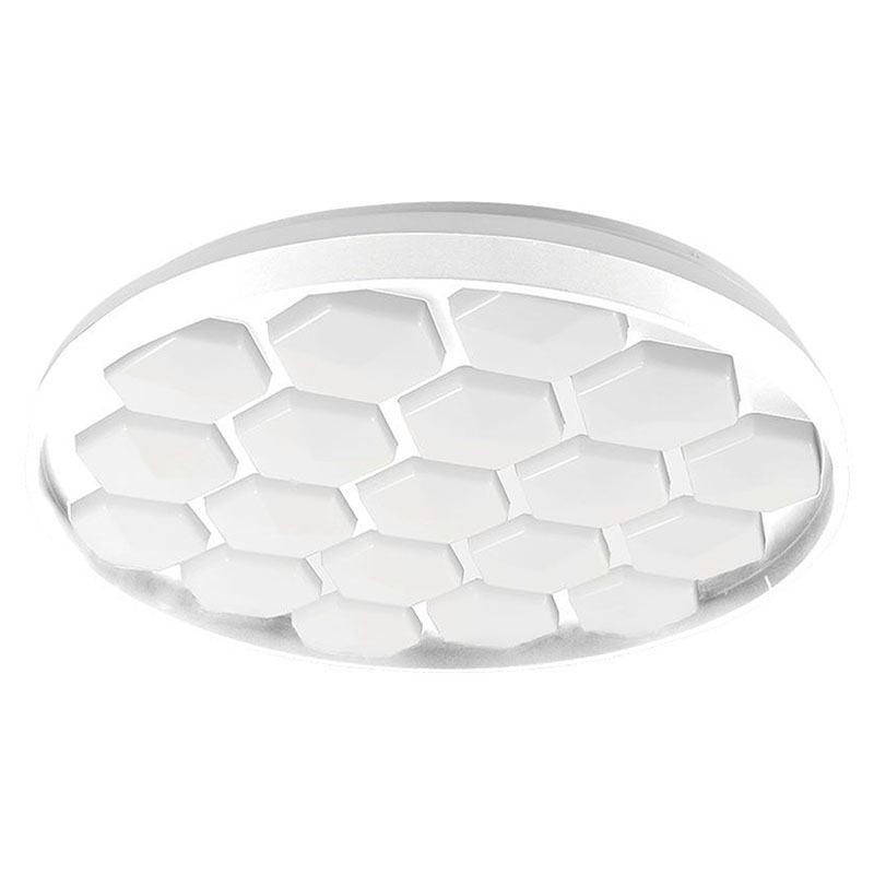 Mennyezeti DESIGN LED lámpa, kör alakú, méhkas minta, (30W/60W), távirányítóval, állítható színhőmérséklet