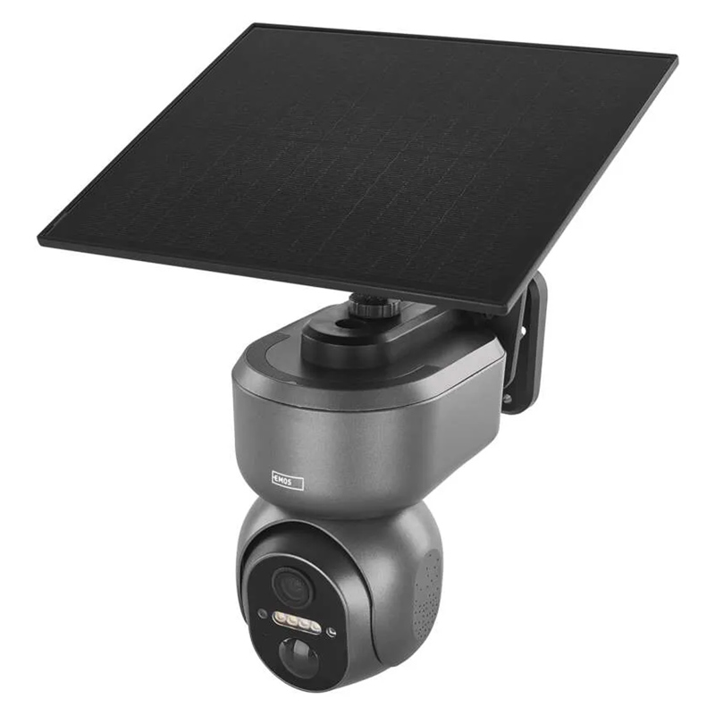 GoSmart IP-6000 OWL kültéri akkumulátoros IP kamera napelemmel (Wi-Fi/4G, LTE) szürke