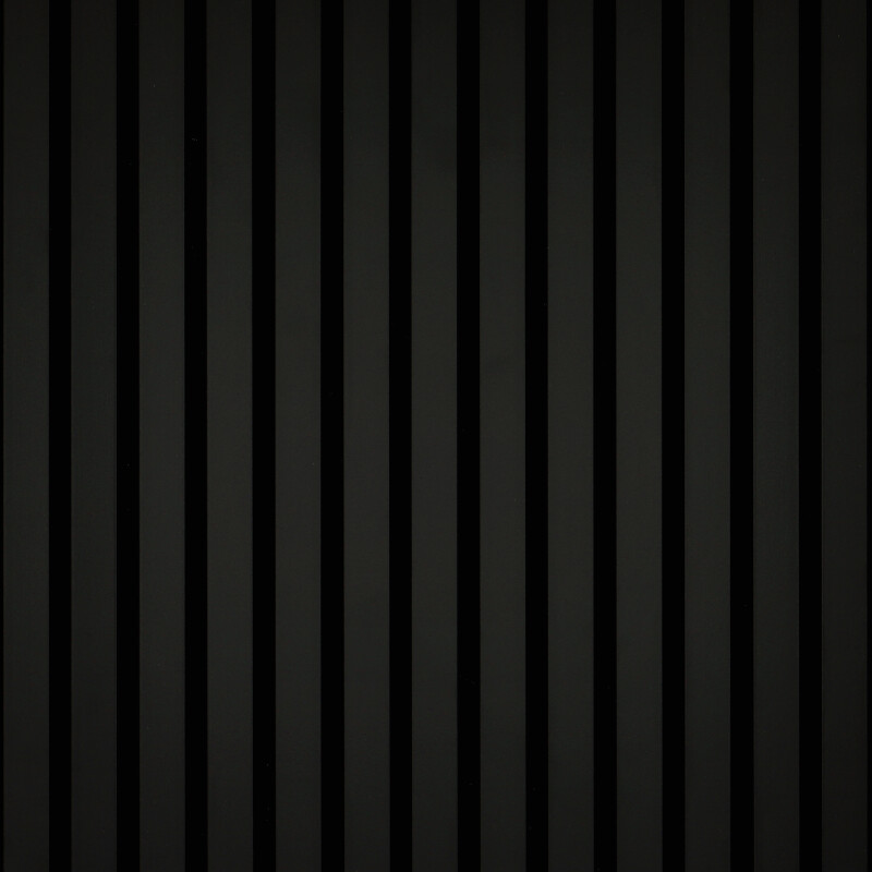 - Fa hatású, hangszigetelő lamella falburkolat, hajlítható filc hátlappal (60 cm x 90 cm x 0.9 cm) -  Fekete
