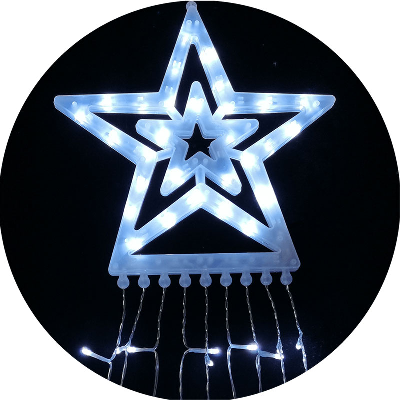 Karácsonyi LED dekoráció, hideg fehér (3 méter/300 LED)