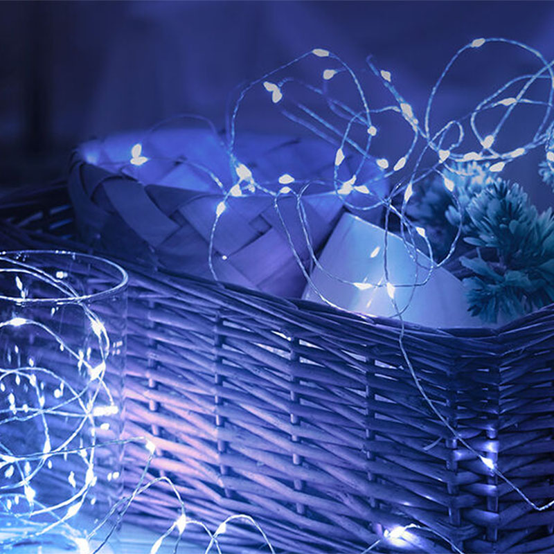 Fényfüzér nano LED (10méter/100LED) hideg fehér