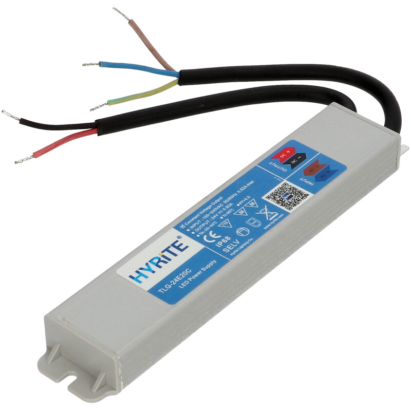 Vízálló LED tápegység 24 Volt (20W/0.83A) IP68 Hyrite