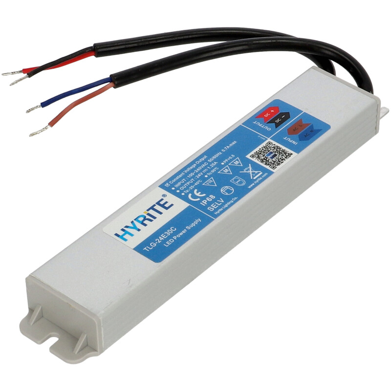 Vízálló LED tápegység 24 Volt (30W/1.25A) IP68 Hyrite