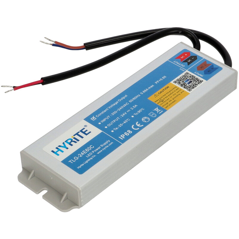 Vízálló LED tápegység 24 Volt (60W/2.5A) IP68