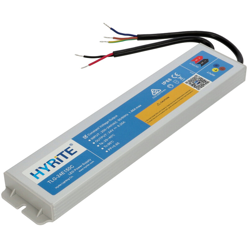 Vízálló LED tápegység 24 Volt (150W/6.25A) IP68, Hyrite