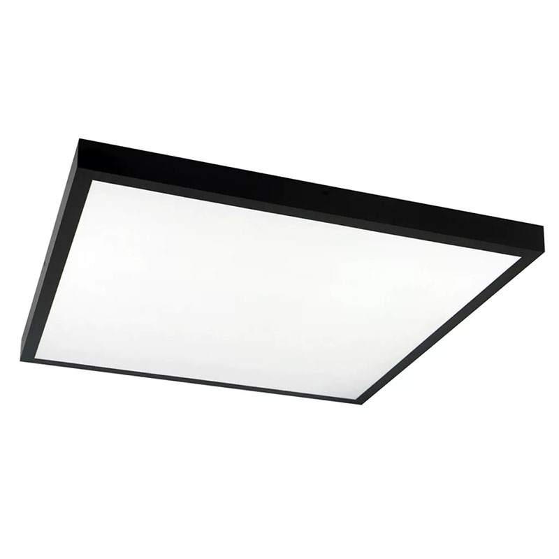 LED panel (595 x 595 mm) 40W - természetes fehér, süllyeszthető/falon kívüli, backlite panel, fekete