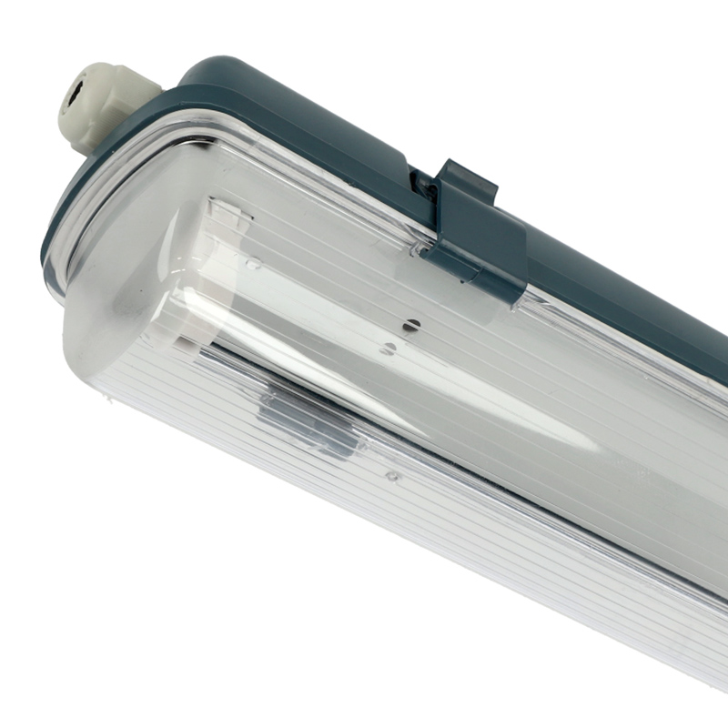 FIXTURE T8 por-, és páramentes armatúra 1 db 120 cm-es LED fénycsőhöz, fekete