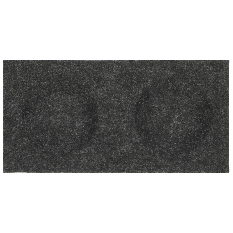 Téglalap alakú filcpanel - filcből készült puha falburkoló, 30x15cm, fekete