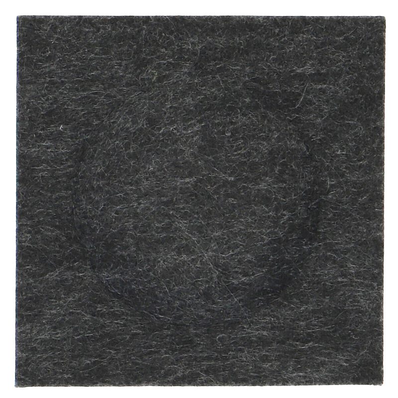 Négyzet alakú filcpanel - filcből készült puha falburkoló 15x15cm, fekete