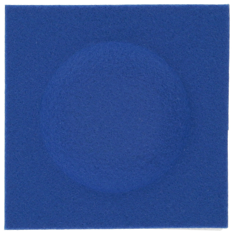 Négyzet alakú filcpanel - filcből készült puha falburkoló 15x15cm, királykék