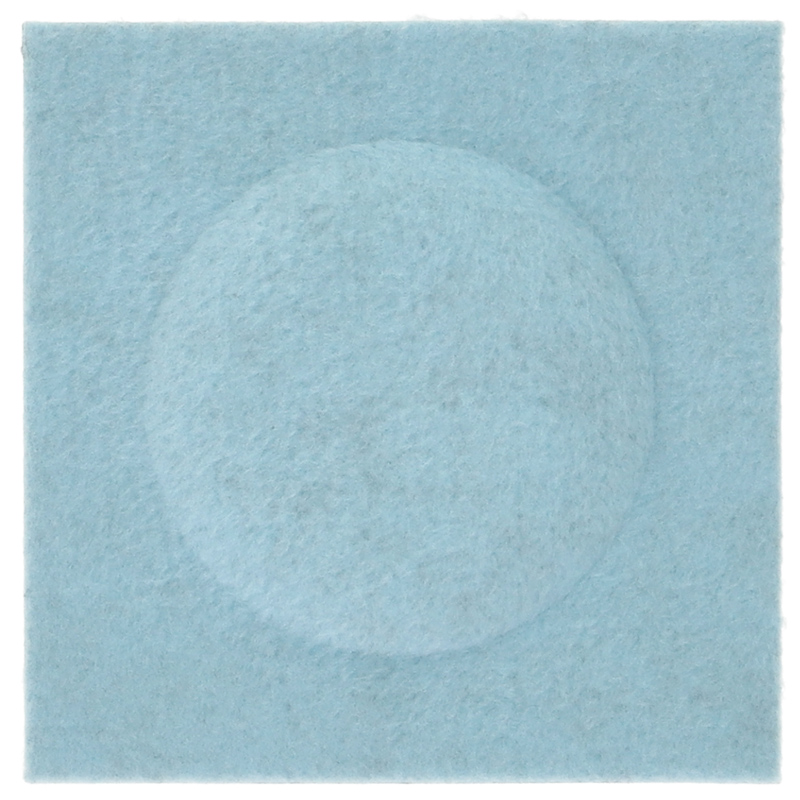 Négyzet alakú filcpanel - filcből készült puha falburkoló 15x15cm, világoskék