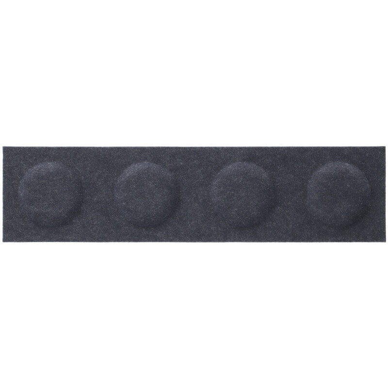 Téglalap alakú filcpanel - filcből készült puha falburkoló, 60x15cm, sötétkék