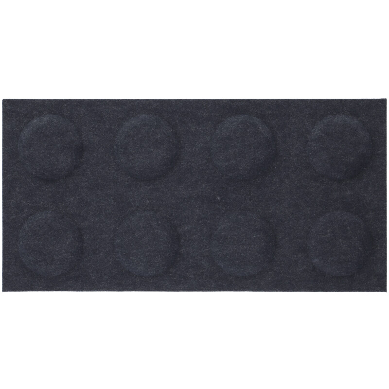 Téglalap alakú filcpanel - filcből készült puha falburkoló, 60x30cm, sötétkék
