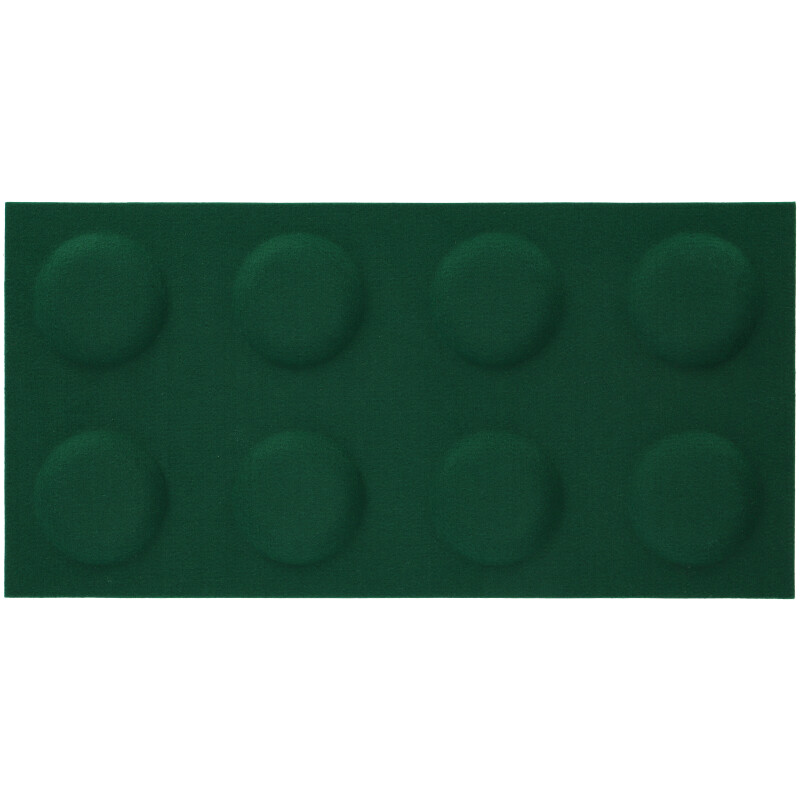 Téglalap alakú filcpanel - filcből készült puha falburkoló, 60x30cm, sötétzöld