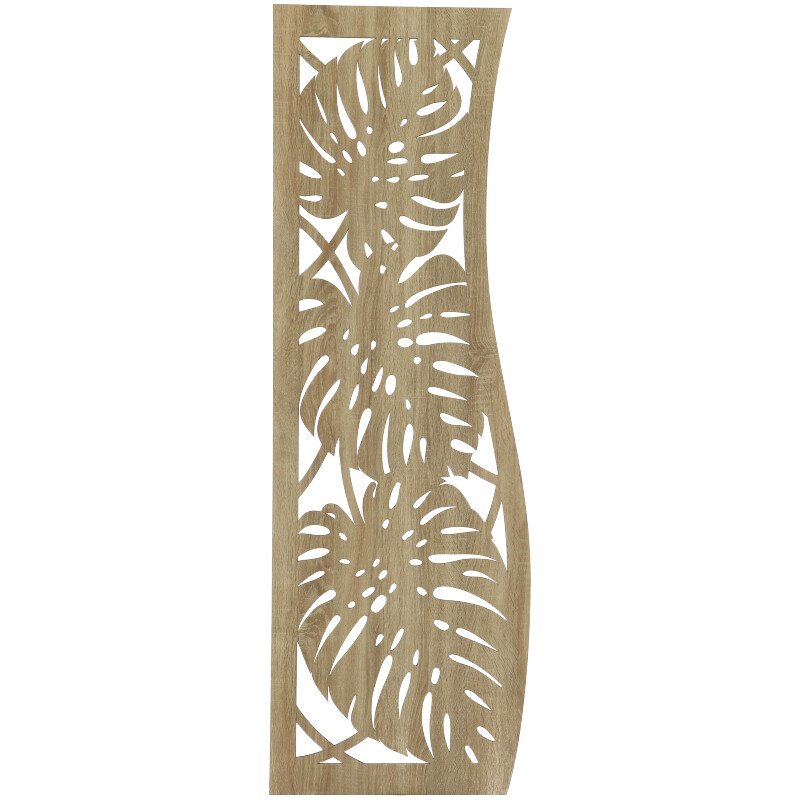- Fali dekorpanel, nagy pálmalevél minta, 50x150 cm, 3 mm HDF - Sonoma tölgy