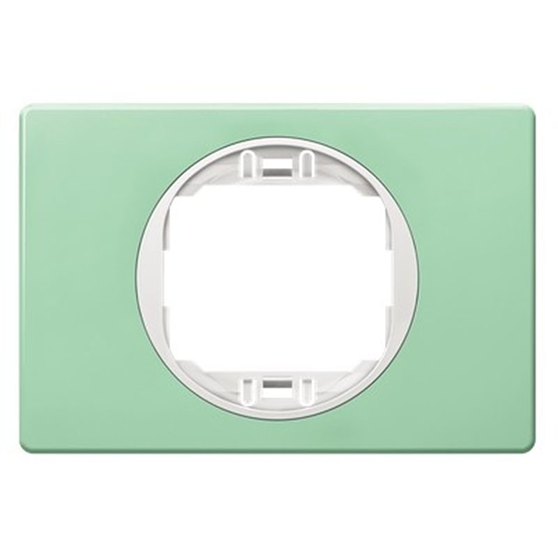 Sorolókeret pasztell zöld keret, fehér belső - 1-es keret, 80x120 mm széles design