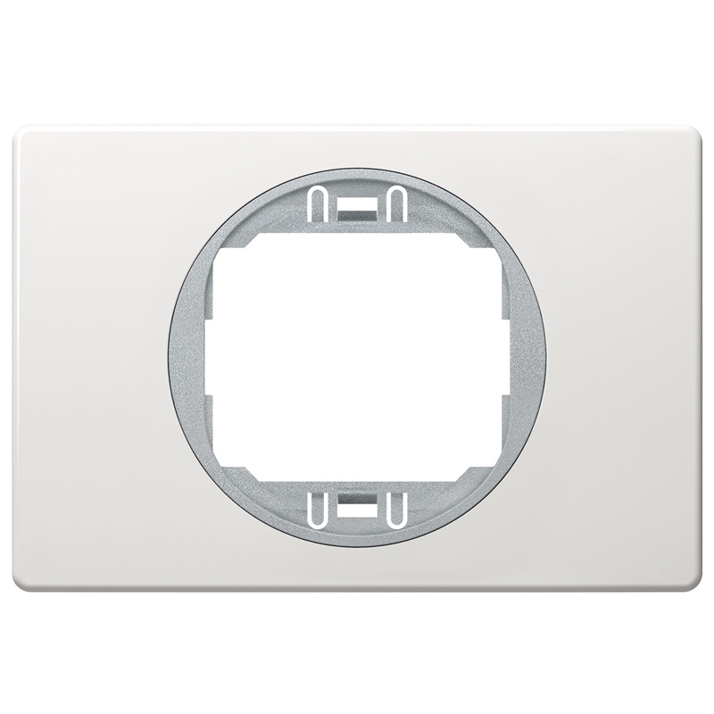 Sorolókeret Soft-touch fehér keret, ezüst belső - 1-es keret, 80x120 mm széles design