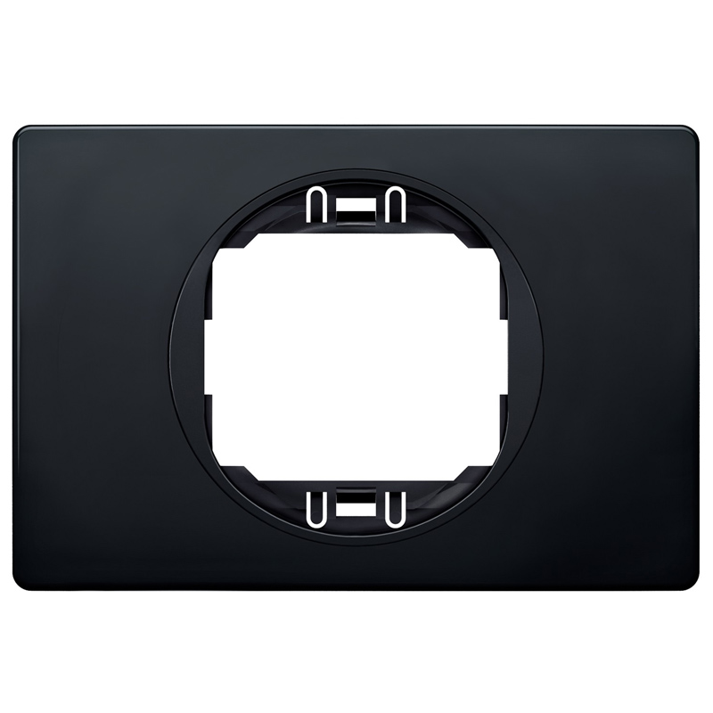 Sorolókeret Soft-touch fekete keret, fekete belső - 1-es keret, 80x120 mm széles design