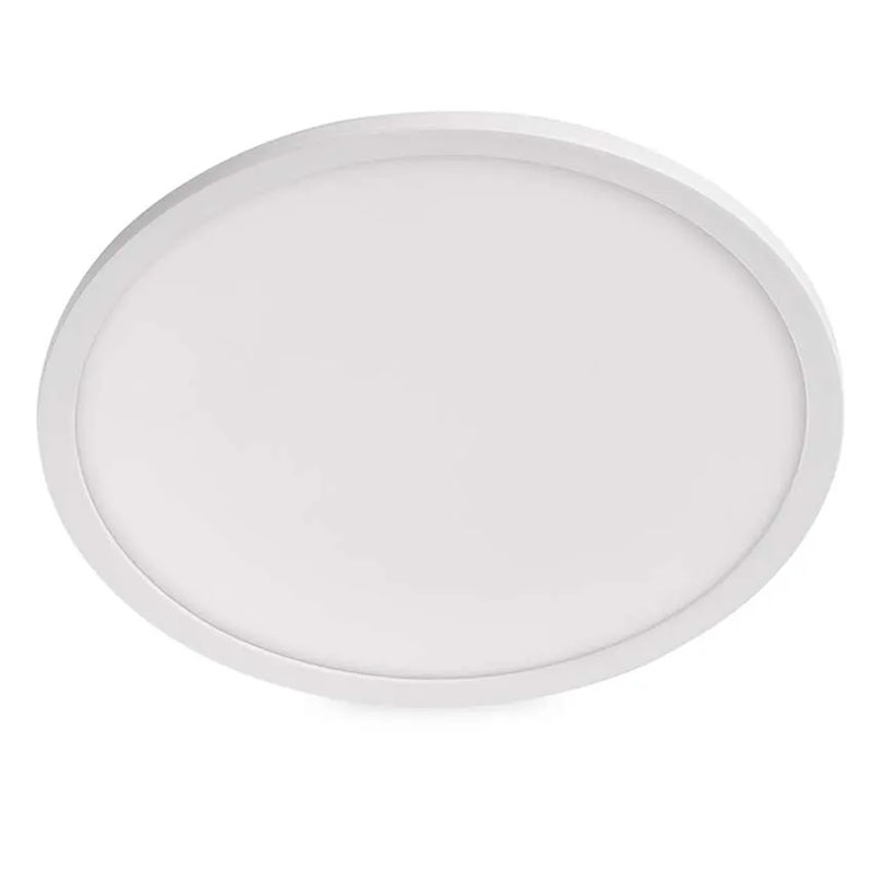 Flori LED mennyezeti lámpa - dekor háttérfény, fehér keret, kör alakú (22W/2200 lumen/4000K)