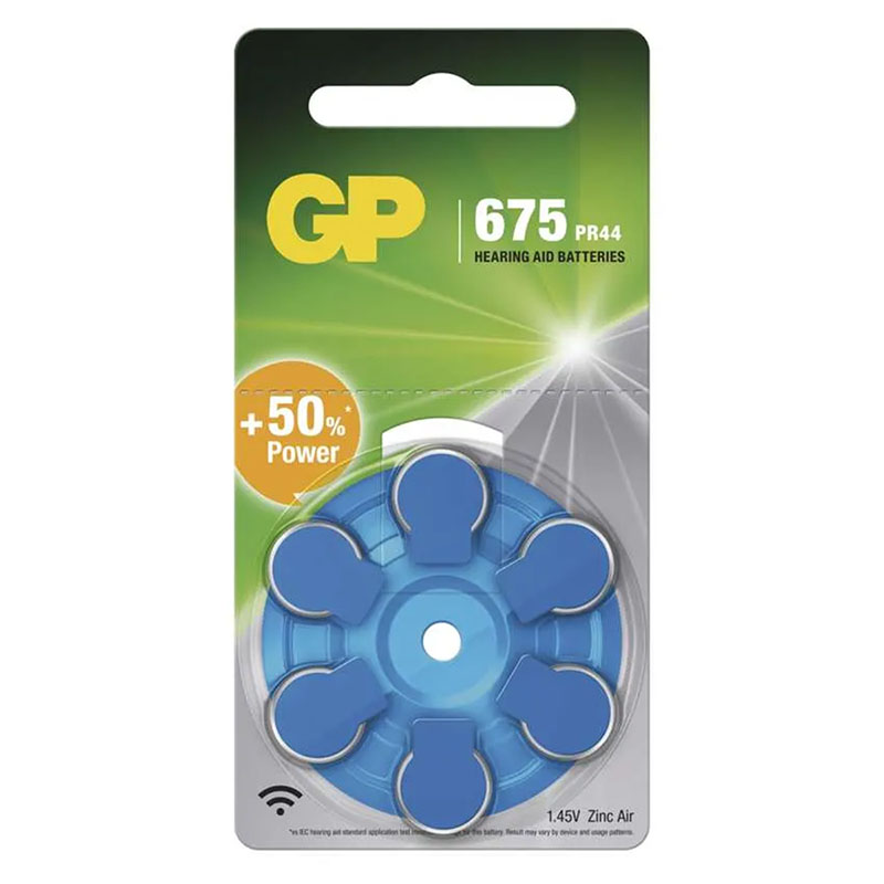 GP Gombelem hallókészülékekbe ZA675 - (6 db)
