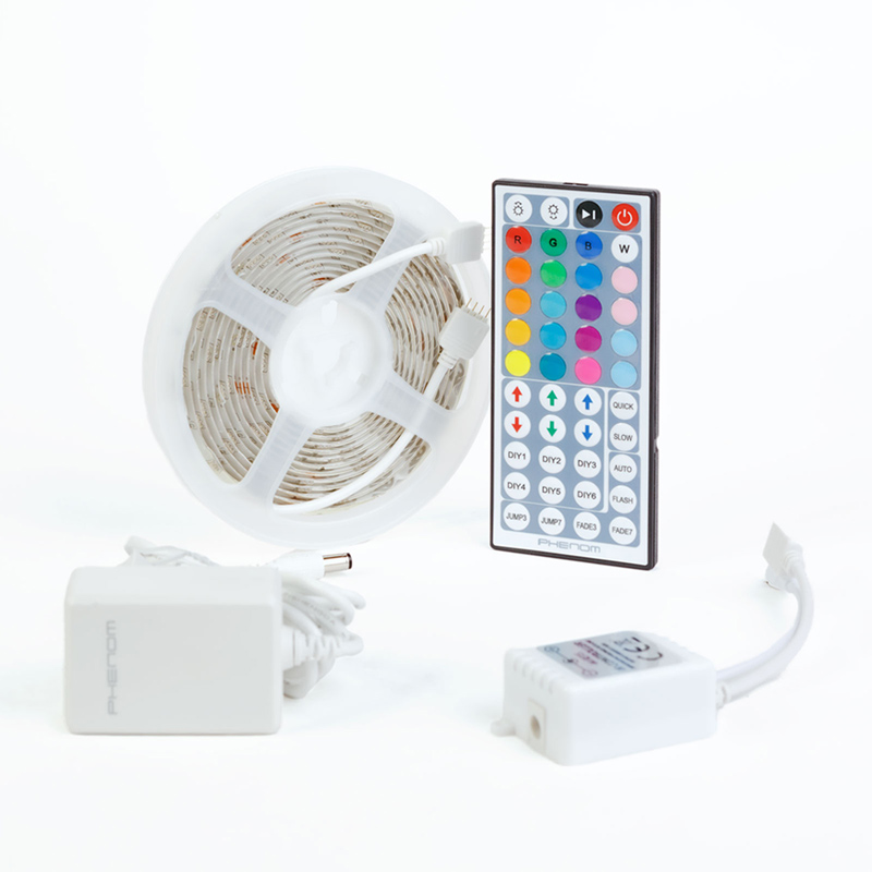 Magic RGB LED szalag szett, 3 méter, adapterrel és 44 gombos vezérlővel, IP65