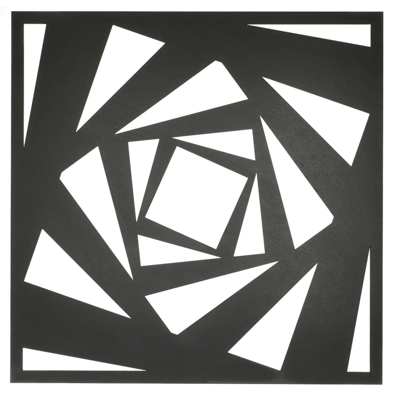 Mennyezeti kazettás dekorpanel, labirintus, 595x595 mm, 3 mm HDF - Antracit