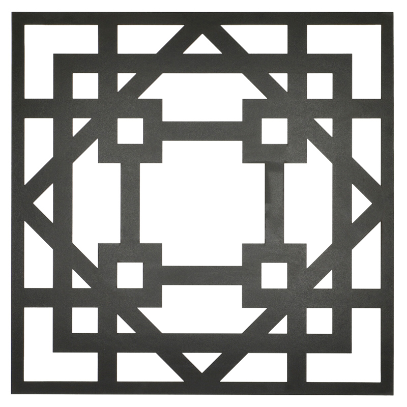 Mennyezeti kazettás dekorpanel, pillér, 595x595 mm, 3 mm HDF - Antracit