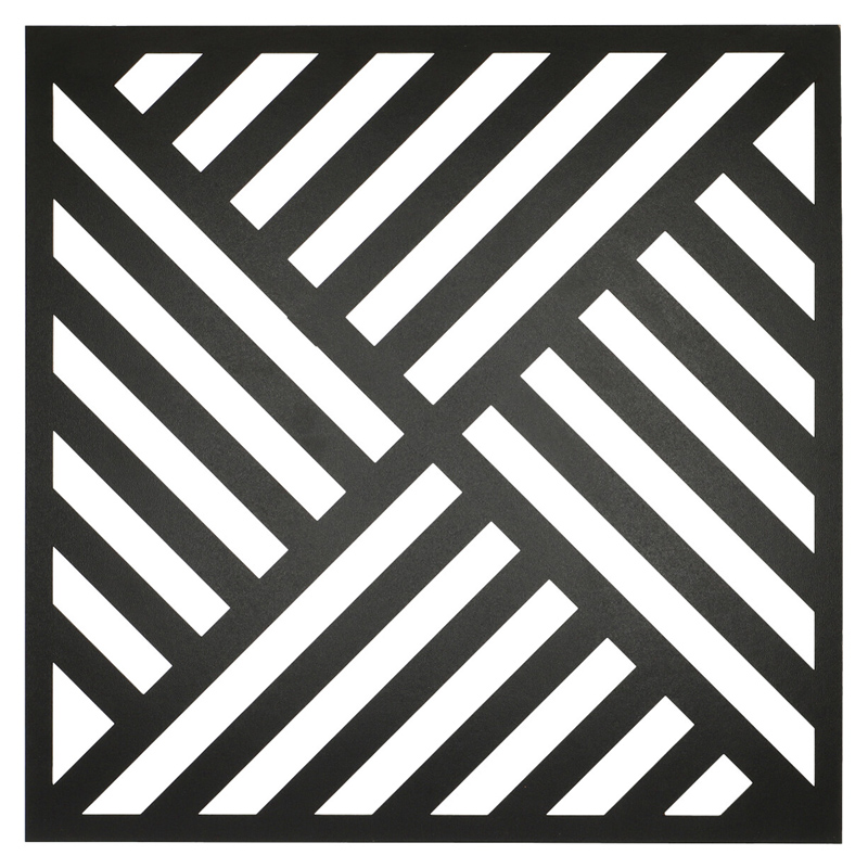Mennyezeti kazettás dekorpanel, piramis, 595x595 mm, 3 mm HDF - Antracit