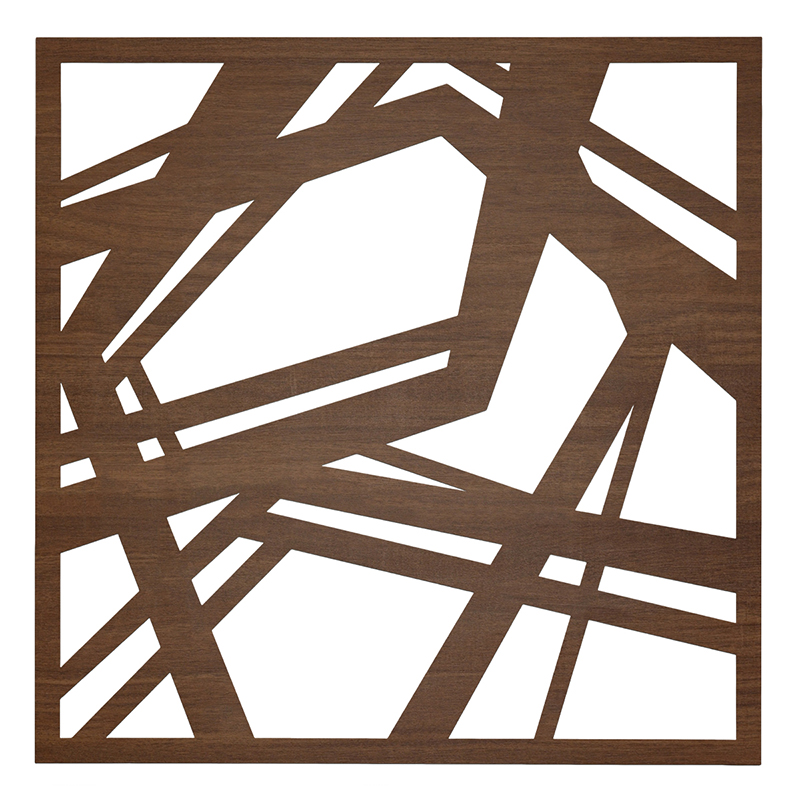 Mennyezeti kazettás dekorpanel, mozaik, 595x595 mm, 3 mm HDF - Dió