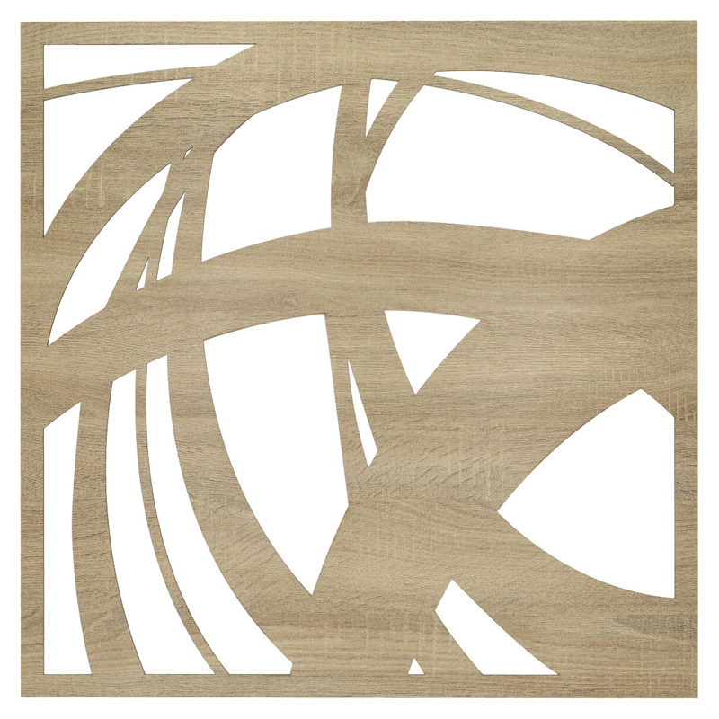 Mennyezeti kazettás dekorpanel, hullámzás, 595x595 mm, 3 mm HDF - Sonoma tölgy