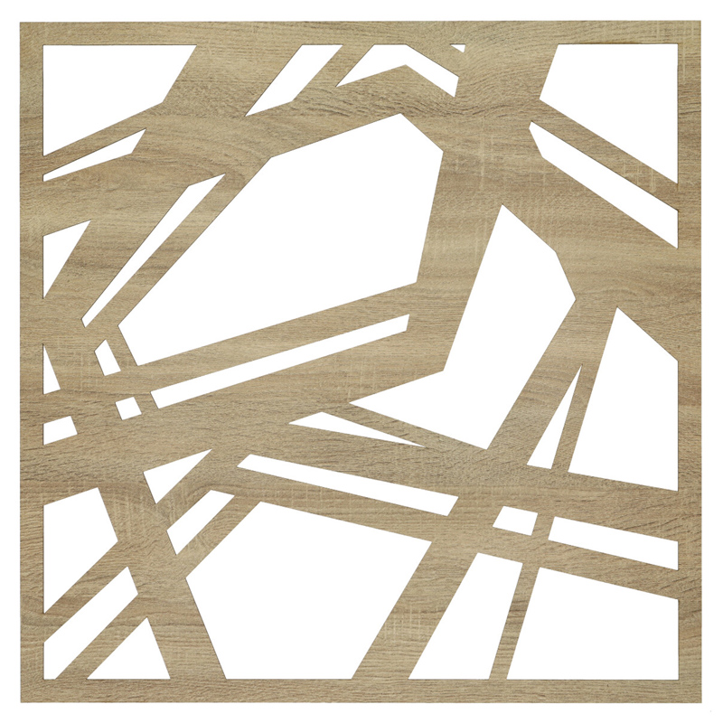 Mennyezeti kazettás dekorpanel, mozaik, 595x595 mm, 3 mm HDF - Sonoma tölgy