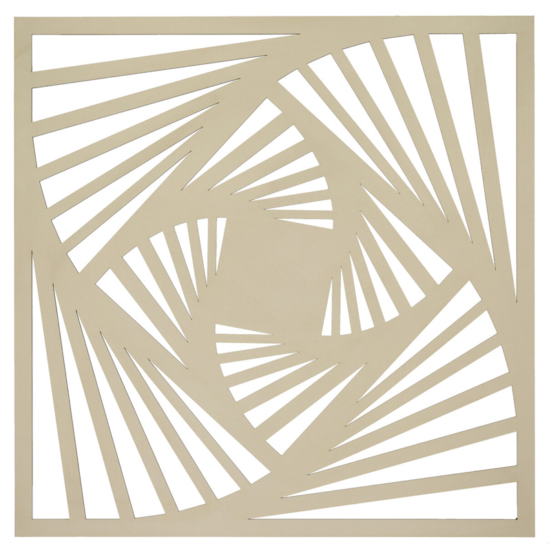 Mennyezeti kazettás dekorpanel, dinamika, 595x595 mm, 3 mm HDF - Krém