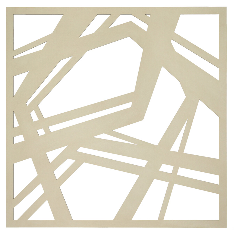Mennyezeti kazettás dekorpanel, mozaik, 595x595 mm, 3 mm HDF - Krém