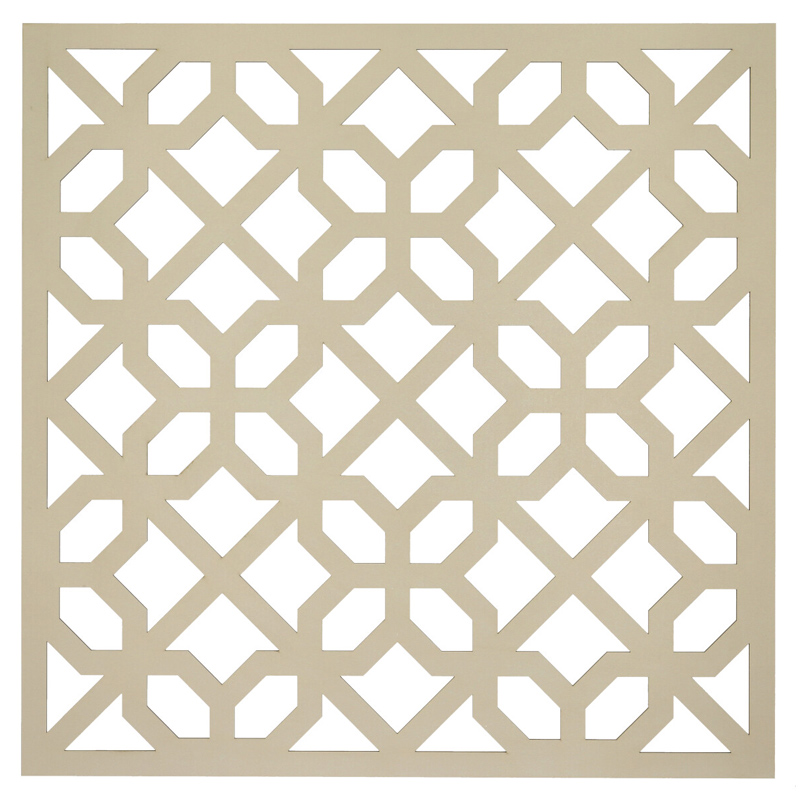 Mennyezeti kazettás dekorpanel, georács, 595x595 mm, 3 mm HDF - Krém