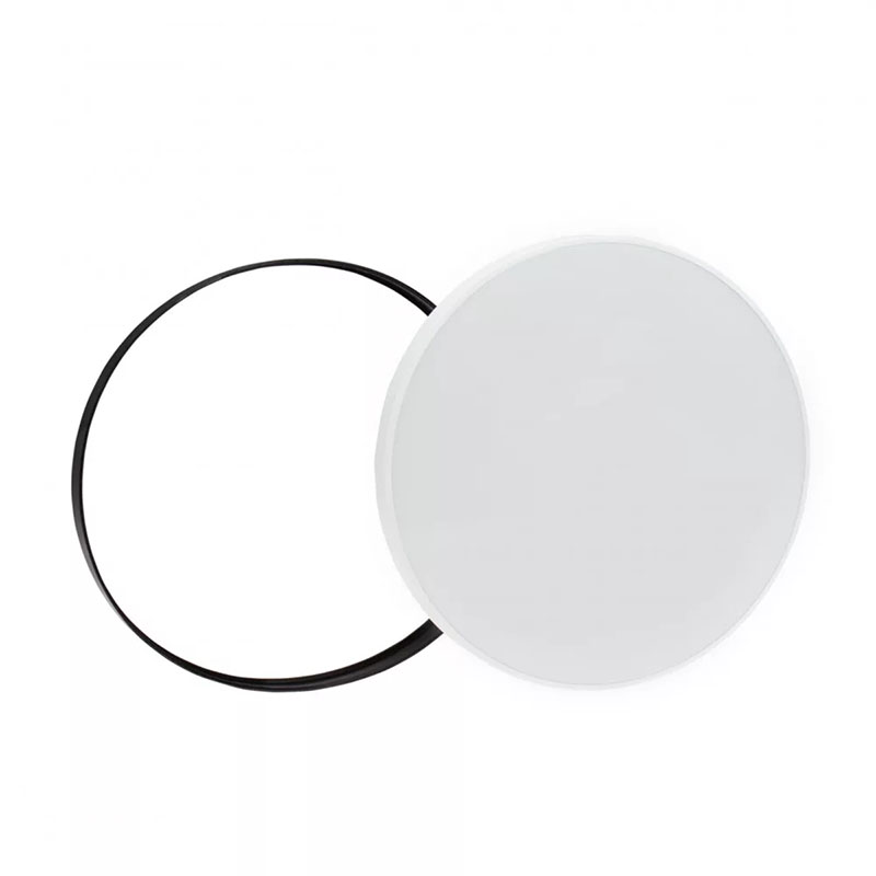 NYMPHEA mennyezeti LED lámpa, fehér és fekete kerettel (24W/3150lm) CCT, IP54