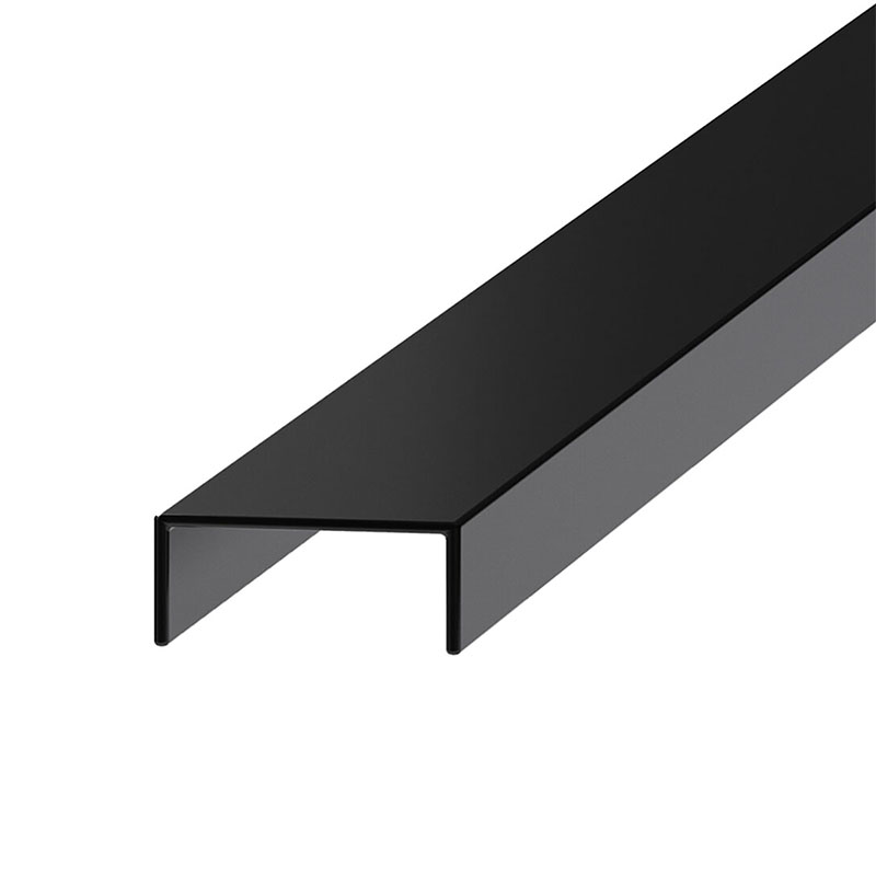 NOX Prémium dekorcsík- inox, matt fekete 20mm/270cm