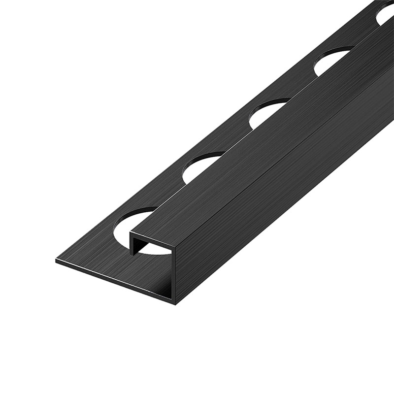 NOX Prémium Q profil - inox, szálcsiszolt antracit 10mm/270cm