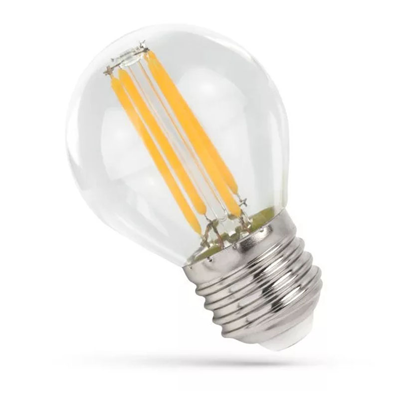 E27 LED Retro filament (4W/300°) Körte COG - meleg fehér