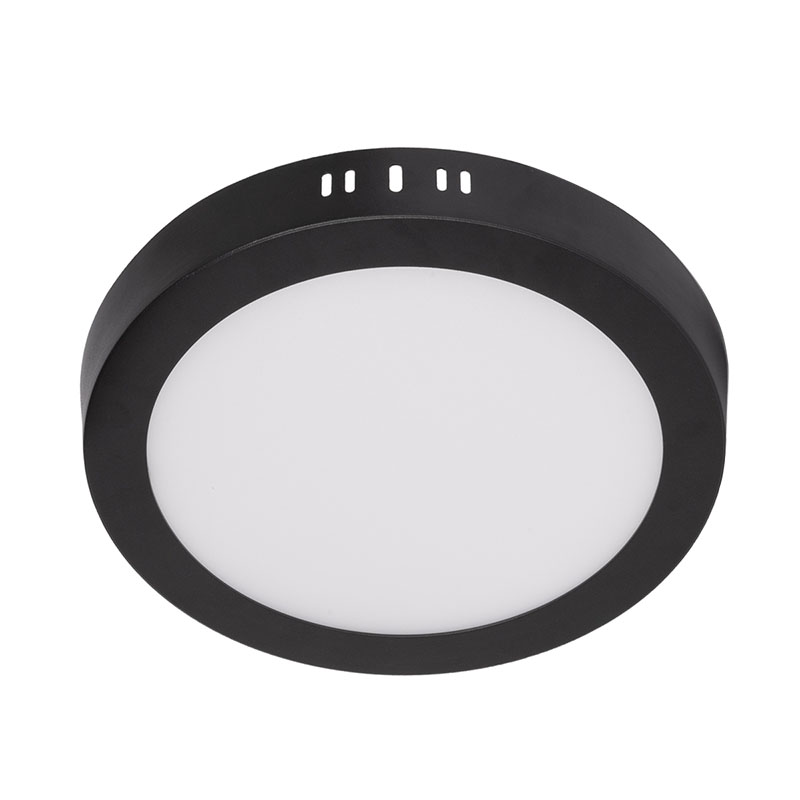 Falon kívüli LED panel (kör alakú) 18W - állítható színhőmérséklet, CCT kapcsolóval, fekete