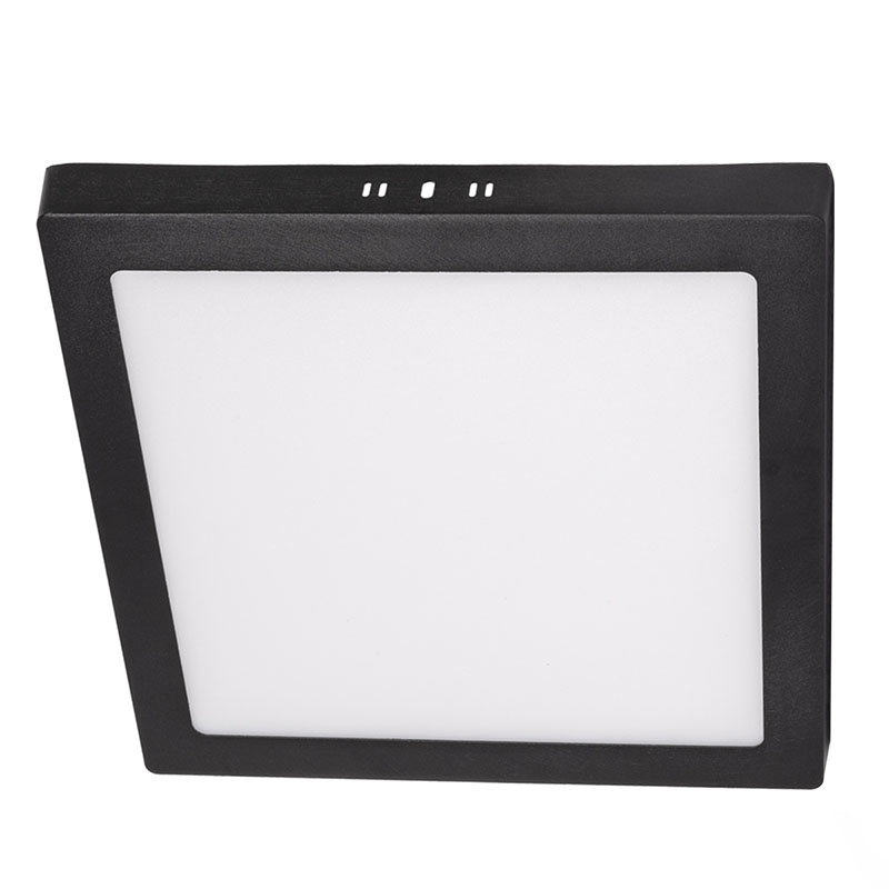 Falon kívüli LED panel (négyzet alakú) 24W - állítható színhőmérséklet, CCT kapcsolóval, fekete