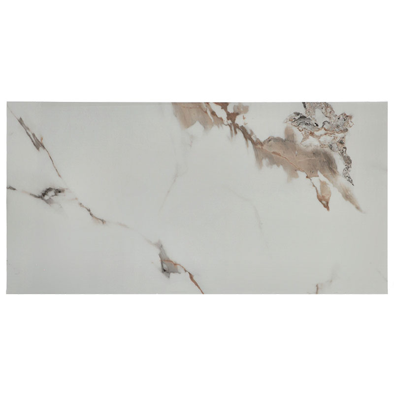 120x60 cm PVC dekorpanel, márvány mintás falburkoló lap - Statuario marble, 5 db/csomag, 3.6 m2