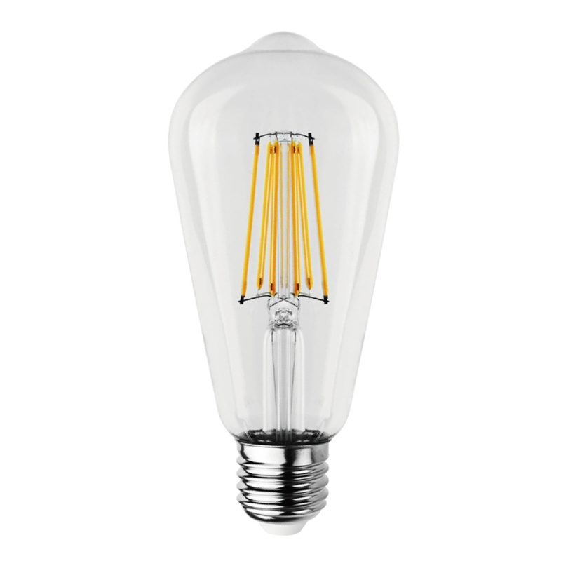 E27 LED izzó Retro filament (12W/330°) ST64- meleg fehér