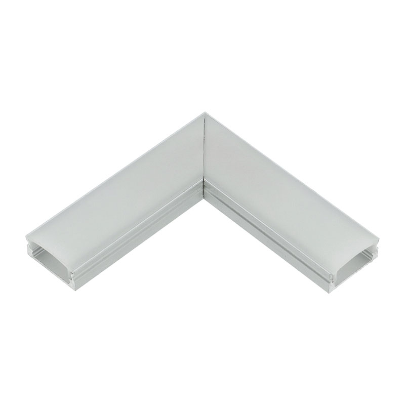 Sarokcsatlakozó ALP-002 LED profilhoz, opál búrával