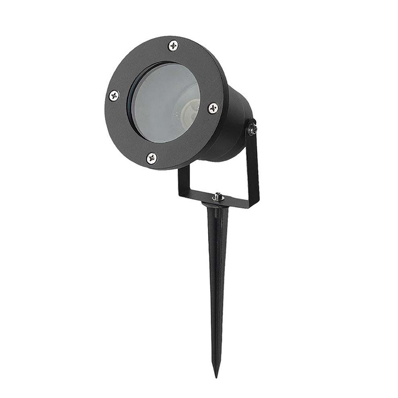 Leszúrható kerti lámpatest GU10 foglalattal, fekete IP65