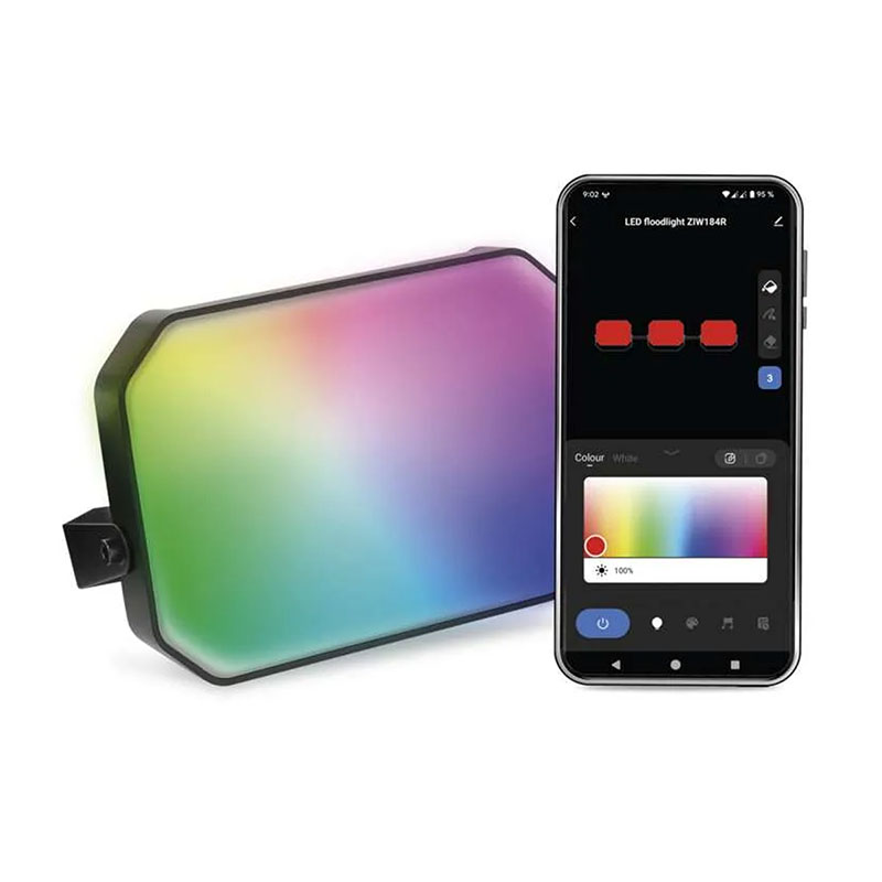 GoSmart kültéri LED reflektor bővítő készlet (1 darab RGBIC 4W fényvető) okos vezérlés