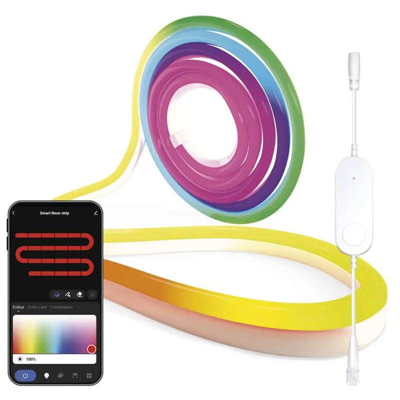 GoSmart LED Neon csík (flexibilis) szett - 23W - RGBIC, Wi-Fi - 3 méter