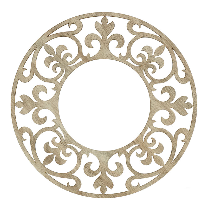 Fali dekoráció, ornament minta, 50 cm, 3 mm HDF - Sonoma tölgy
