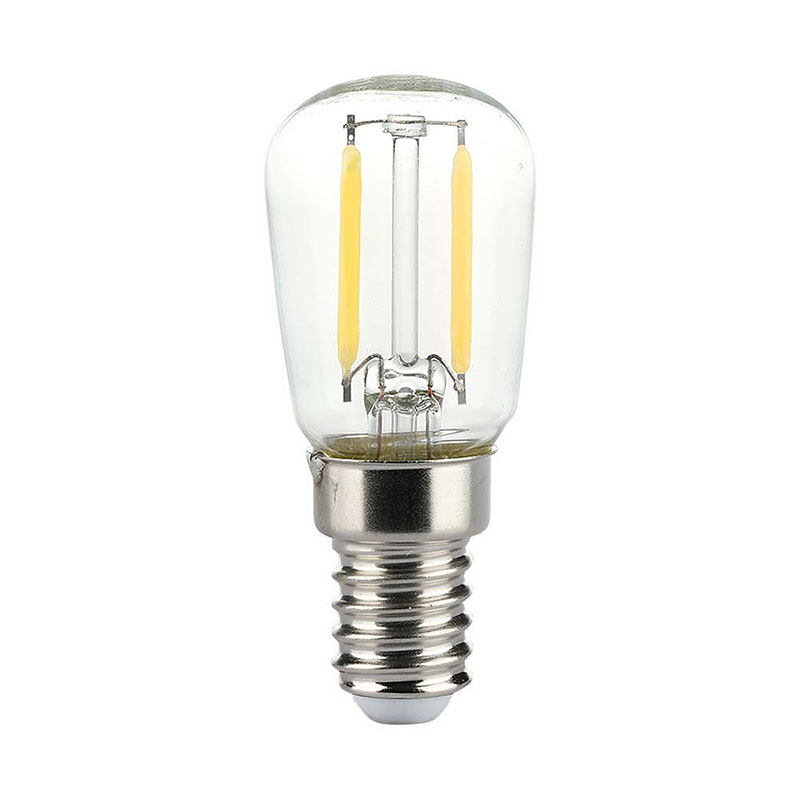 E14 LED izzó filament (2W/300°) ST26 - hideg fehér