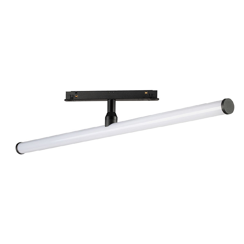 Genesis Rondi mágneses sínes LED lámpa, 60 cm, fekete - 12W (120°) természetes fehér, 48 Volt