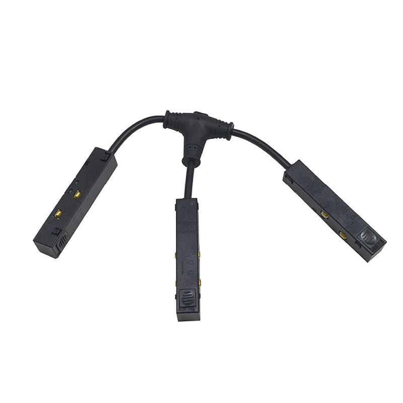 Genesis mágneses sínes LED lámpa rendszer (48 Volt) - flexibilis 3-as csatlakozóelem